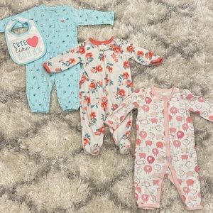 Pajama Bundle Baby Girl Sleep and Play